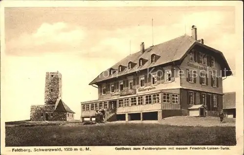 Feldberg Schwarzwald Feldbergturm Gasthaus Friedrich Luisen Turm Kat. Feldberg (Schwarzwald)