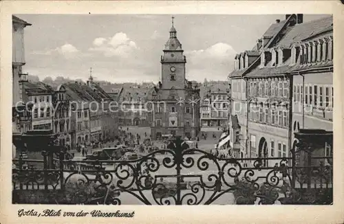 Gotha Thueringen Blick von der Wasserkunst Kat. Gotha