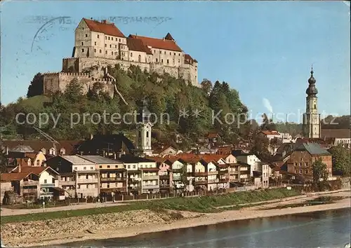 Burghausen Salzach Ortsansicht Burg Kat. Burghausen