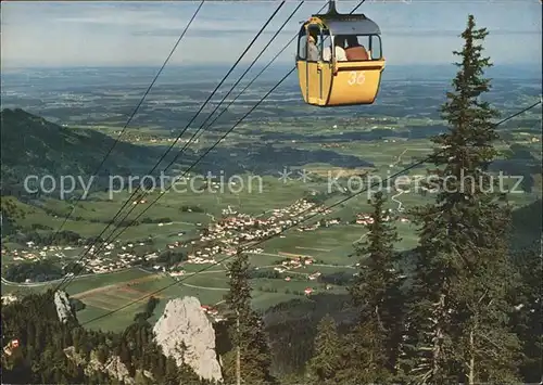 Aschau Chiemgau Totalansicht Kampenwand Seilbahn  Kat. Aschau i.Chiemgau