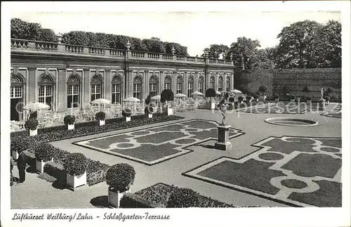 Weilburg Schlossgarten Terrasse Kat. Weilburg Lahn