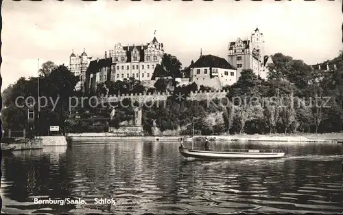 Bernburg Saale Schloss Boot Kat. Bernburg