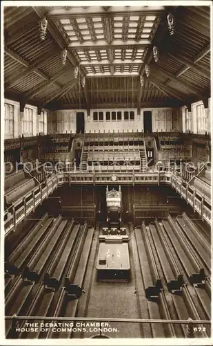 London The Debating Chamber House of Commons Kat. City of London