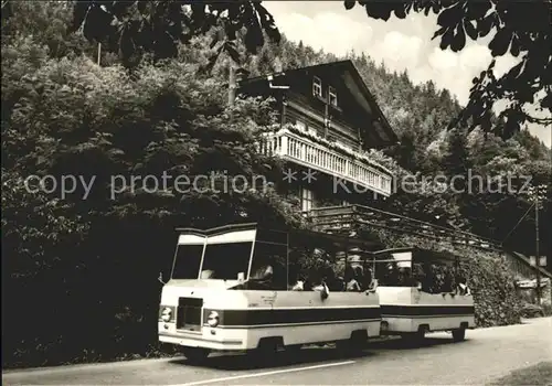 Schwarzburg Thueringer Wald Schwarza Express am Schweizerhaus Kat. Schwarzburg