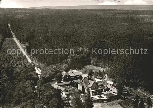 Dassel Solling EVJM Erholungsheim im Solling Weserbergland Fliegeraufnahme Kat. Dassel