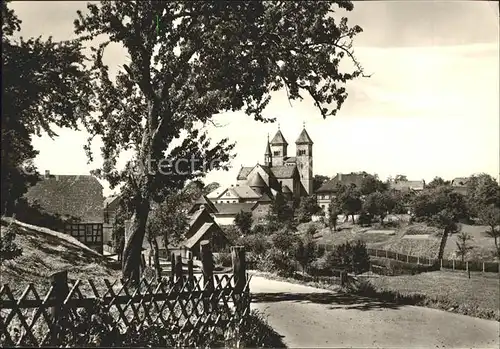 Bad Klosterlausnitz Blick zur Klosterkirche Kat. Bad Klosterlausnitz