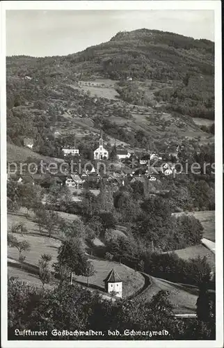 Sasbachwalden Gesamtansicht Luftkurort Schwarzwald Kat. Sasbachwalden