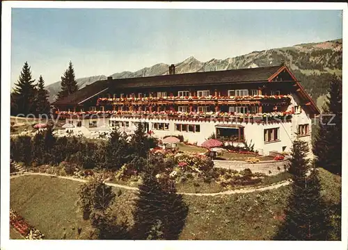 Sonthofen Oberallgaeu Berghotel Allgaeuer Berghof mit Alpe Eck Kat. Sonthofen