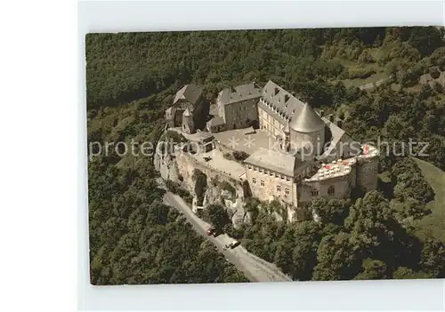 Waldeck Edersee Schloss Fliegeraufnahme Kat. Edertal