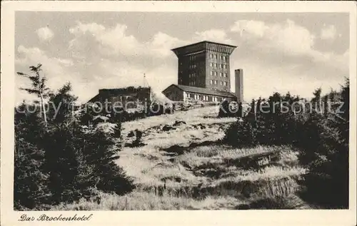 Brocken Brockenhotel Kat. Wernigerode