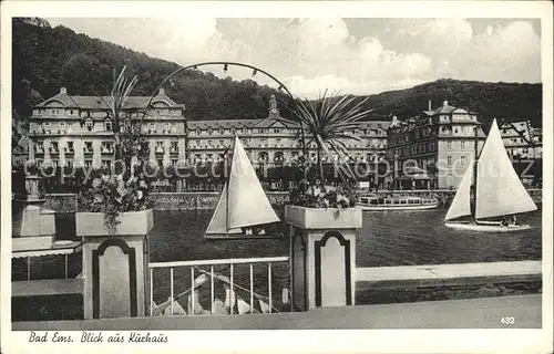 Bad Ems Blick aus Kurhaus Kat. Bad Ems