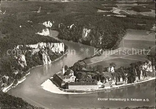 Kelheim Kloster Weltenburg Fliegeraufnahme Kat. Kelheim Donau