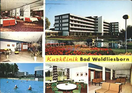 Bad Waldliesborn Kurklinik Teich Schwimmbad Kat. Lippstadt