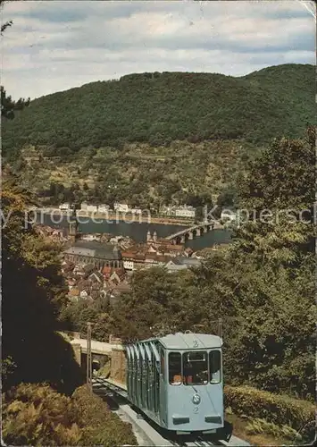 Heidelberg Neckar Bergbahn auf den Koenigstuhl Kat. Heidelberg