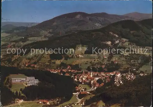 Ottenhoefen Schwarzwald Erwin Schweizer Schule Luftkurort Fliegeraufnahme / Ottenhoefen im Schwarzwald /Ortenaukreis LKR