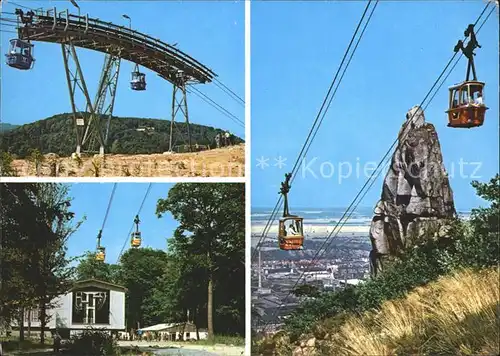 Thale Harz Seilbahn zum Hexentanzplatz Kat. Thale