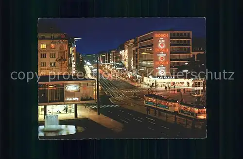 Koeln Rhein Hohenzollern Ring bei Nacht Kat. Koeln