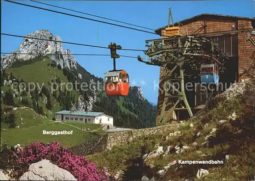 Aschau Chiemgau Kabinenselbahn Kampenwand Bergasthof Kat. Aschau i.Chiemgau