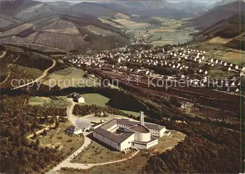 Altenhundem Maria Koenigin Missionsschule Fliegeraufnahme Kat. Lennestadt