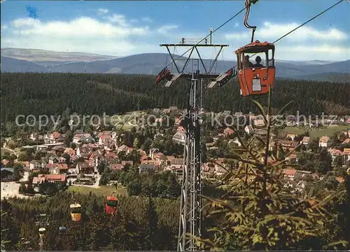 Hahnenklee Bockswiese Harz Bocksberg Seilbahn hohen Bocksberg  Kat. Goslar