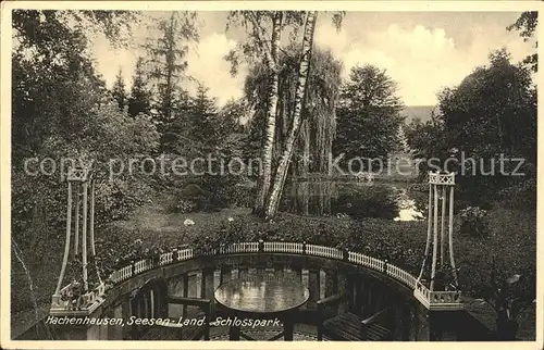 Hachenhausen Schlosspark Kat. Bad Gandersheim