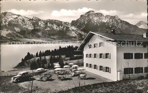 Rosshaupten Forggensee Gasthof Pension Schwarzenbach Kat. Rosshaupten