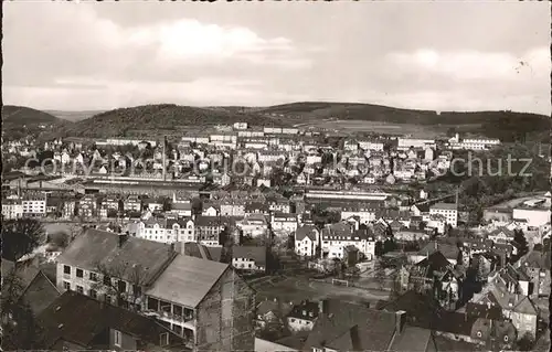 Siegen Westfalen Blick vom Oberen Schloss Kat. Siegen