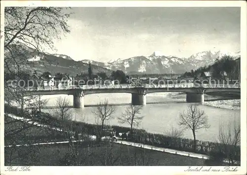 Bad Toelz Isartal und neue Bruecke Kat. Bad Toelz