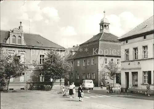 Jessnitz Anhalt Rathaus Sparkasse / Jessnitz Anhalt /Anhalt-Bitterfeld LKR