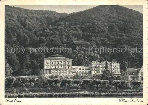 Bad Ems Albert Kurheim Kat. Bad Ems