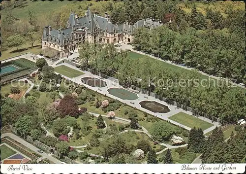 Asheville Fliegeraufnahme Biltmore House and Gardens Kat. Asheville