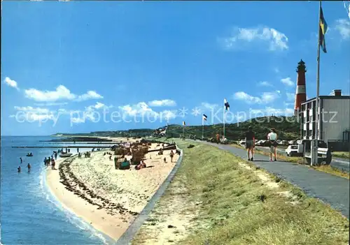 Hoernum Sylt Strand Leuchtturm Kat. Hoernum (Sylt)