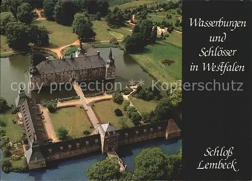 Lembeck Schloss Lembeck Fliegeraufnahme Kat. Dorsten