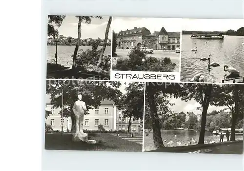 Strausberg Brandenburg Straussee Grosse Strasse Faehre Leninpark  Kat. Strausberg