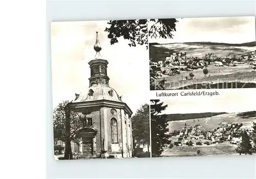 Carlsfeld Erzgebirge Kirche Teilansichten Kat. Eibenstock