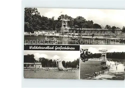 Grossschoenau Sachsen Waldstrandbad Bootsverleih  Kat. Grossschoenau Sachsen