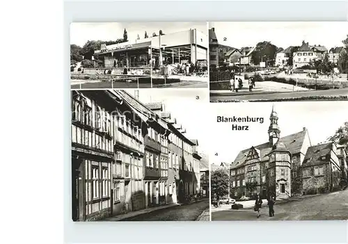 Blankenburg Harz Kaufhalle Luehnertorplatz Bauersche Strasse Rathaus  Kat. Blankenburg