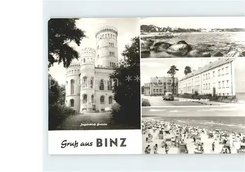 Binz Ruegen Jagdschloss Granitz Erich Weinort Strasse Strand Kat. Binz