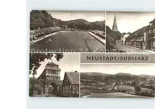 Neustadt Harz Waldbad Ratskeller Altes Tor Kat. Neustadt Harz