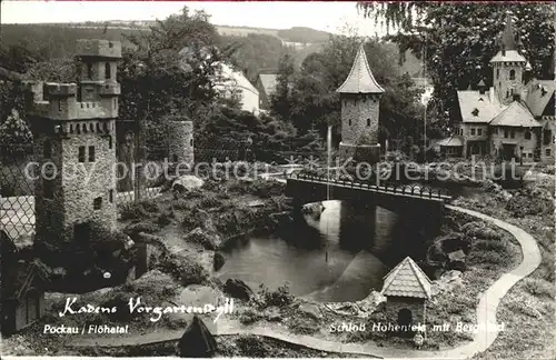 Pockau Kadens Vorgartenidyll Schloss Hohenfels Kat. Pockau Floehatal