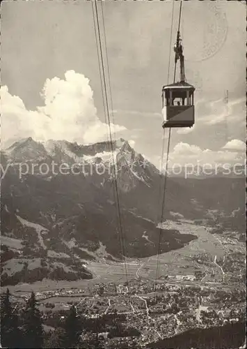 Garmisch Partenkirchen Wankbahn Zugspitzgruppe  Kat. Garmisch Partenkirchen