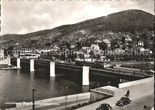 Heidelberg Neckar Friedrichsbruecke Kat. Heidelberg