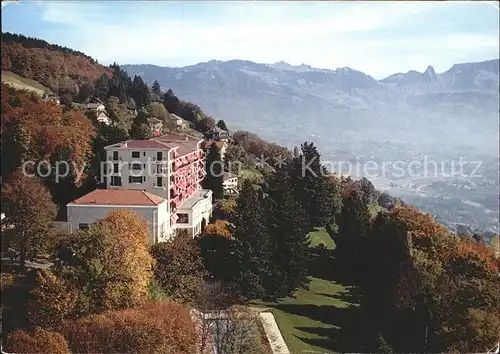 Mont Pelerin Hotel Parc Au fond Dent de Jaman Rochers de Naye Kat. Mont Pelerin