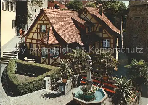 Meersburg Bodensee Baerenbrunnen Schlossmuehle Kat. Meersburg