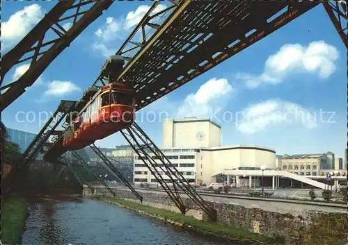 Wuppertal Schauspielhaus Schwebebahn Kat. Wuppertal