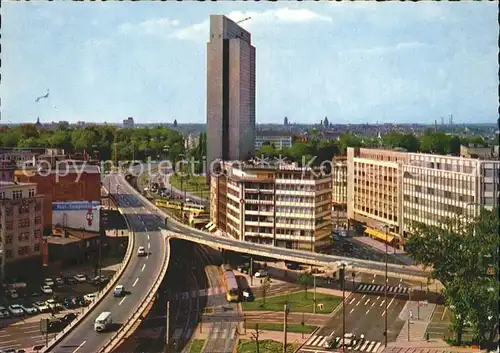 Duesseldorf Hochstrasse Thyssenhaus Fliegeraufnahme Kat. Duesseldorf