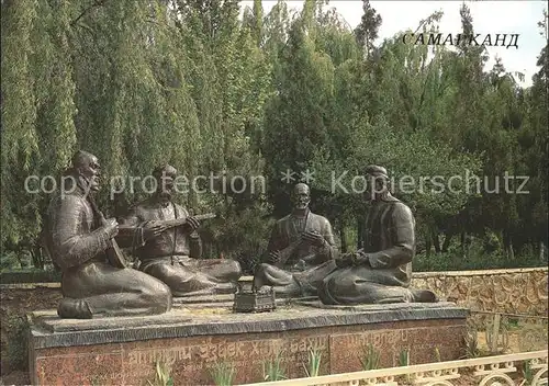 Samarkand Poets Garden Denkmal Kat. Samarkand