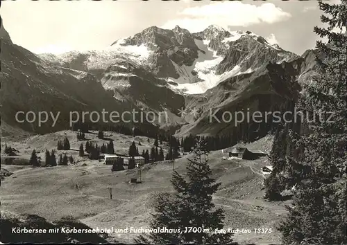 Koerbersee Hotel Fuchswaldhaus  Kat. Schroecken