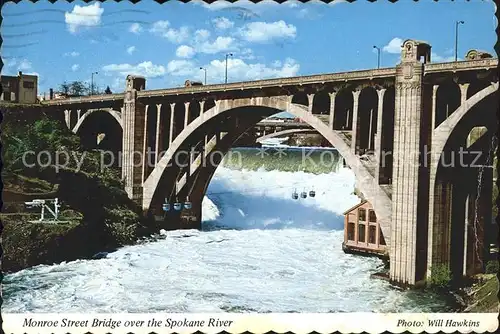 Spokane Washington Monroe Street Bridge River Kat. Spokane