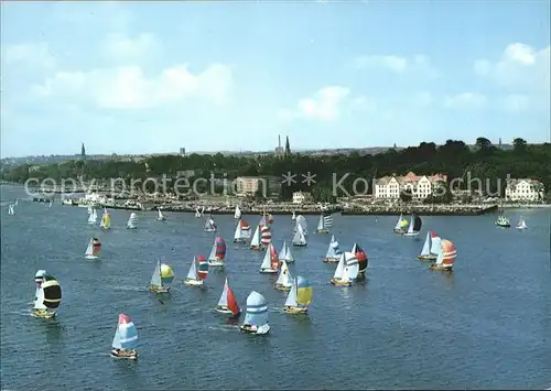 Kiel Start Kieler Woche Fliegeraufnahme Kat. Kiel